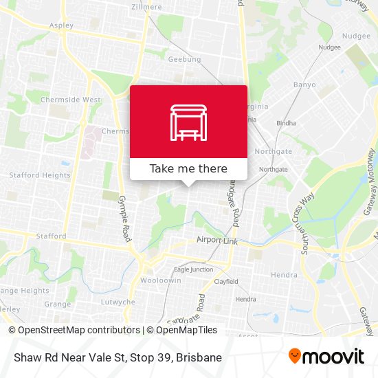 Shaw Rd Near Vale St, Stop 39 map