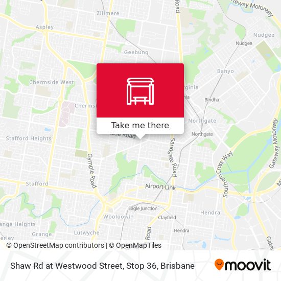 Shaw Rd at Westwood Street, Stop 36 map