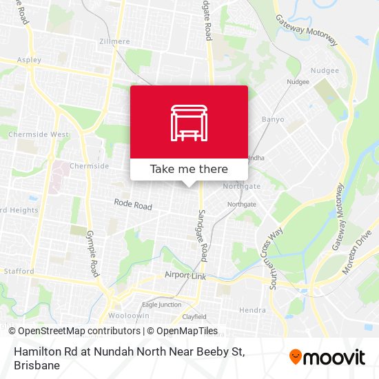 Mapa Hamilton Rd at Nundah North Near Beeby St