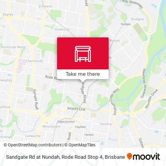 Sandgate Rd at Nundah, Rode Road Stop 4 map