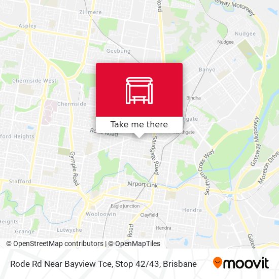 Rode Rd Near Bayview Tce, Stop 42 / 43 map