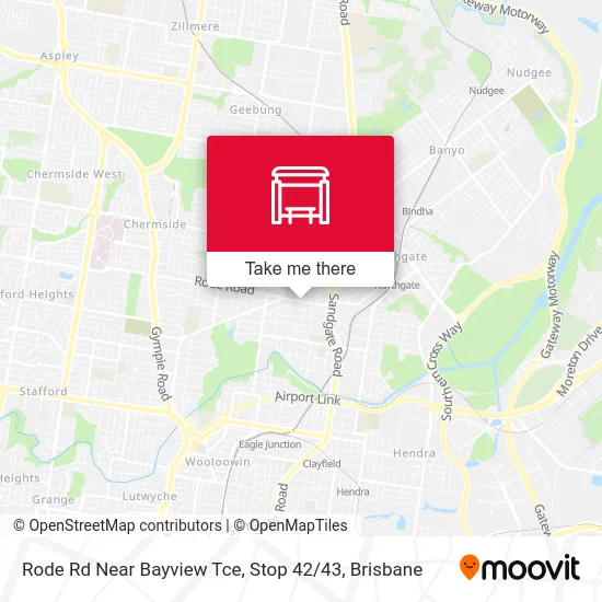 Mapa Rode Rd Near Bayview Tce, Stop 42 / 43