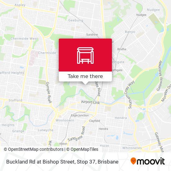 Buckland Rd at Bishop Street, Stop 37 map