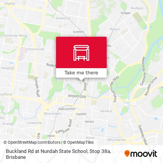 Buckland Rd at Nundah State School, Stop 38a map