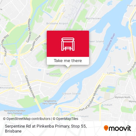 Serpentine Rd at Pinkenba Primary, Stop 55 map