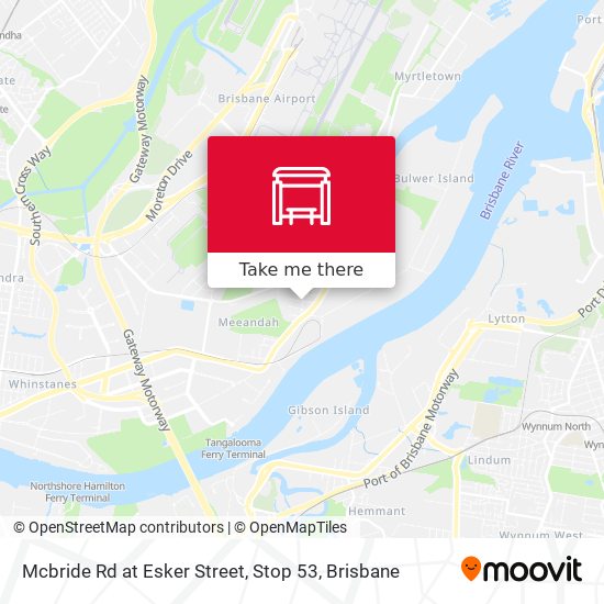Mcbride Rd at Esker Street, Stop 53 map