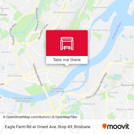 Eagle Farm Rd at Orient Ave, Stop 49 map