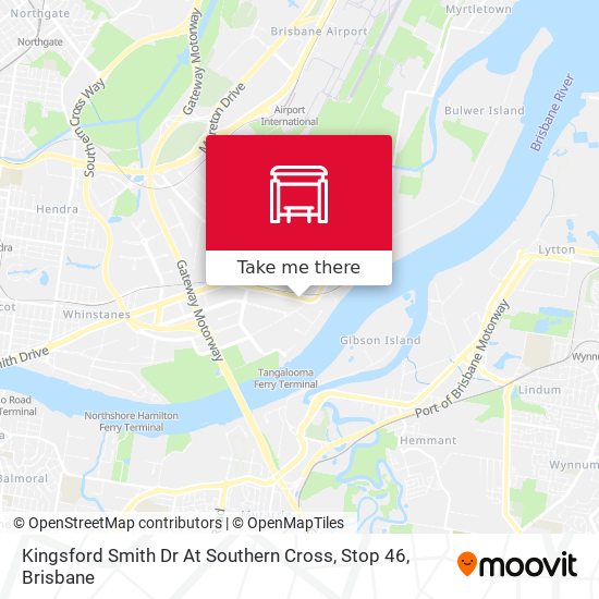 Kingsford Smith Dr At Southern Cross, Stop 46 map