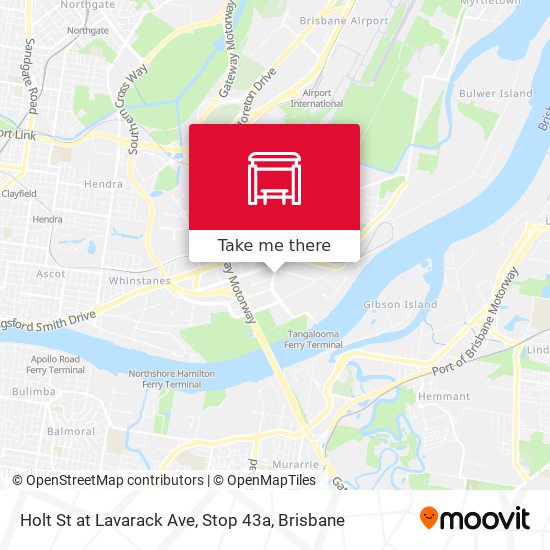 Holt St at Lavarack Ave, Stop 43a map