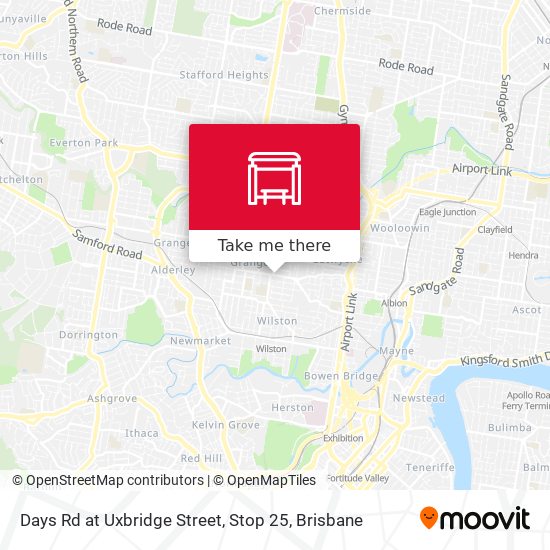 Days Rd at Uxbridge Street, Stop 25 map