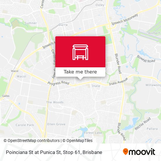 Poinciana St at Punica St, Stop 61 map