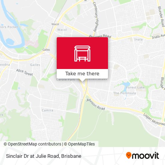 Sinclair Dr at Julie Road map
