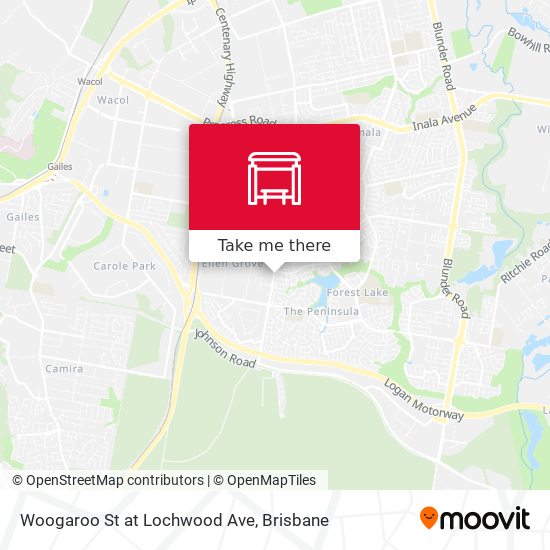 Woogaroo St at Lochwood Ave map