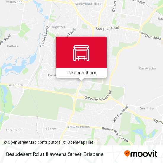 Mapa Beaudesert Rd at Illaweena Street