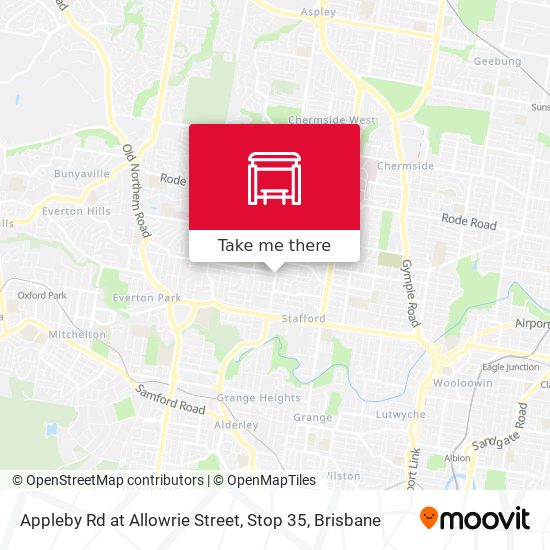 Mapa Appleby Rd at Allowrie Street, Stop 35