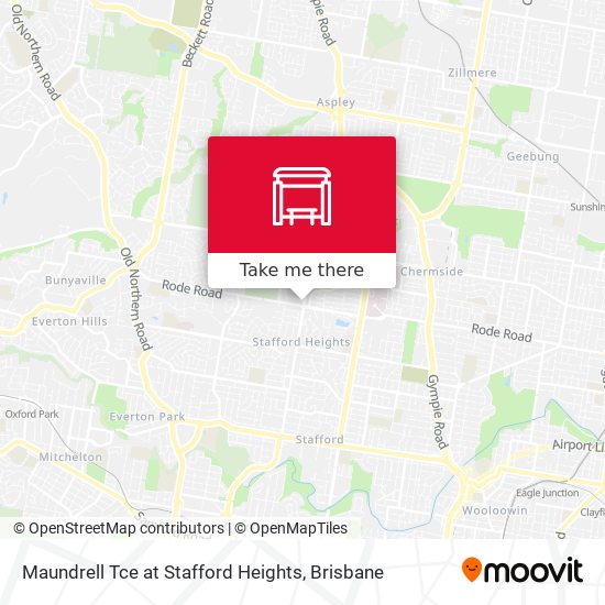 Mapa Maundrell Tce at Stafford Heights