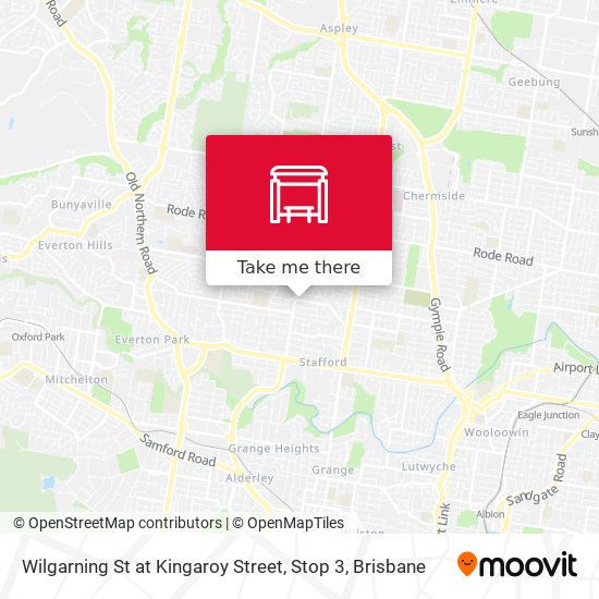 Wilgarning St at Kingaroy Street, Stop 3 map