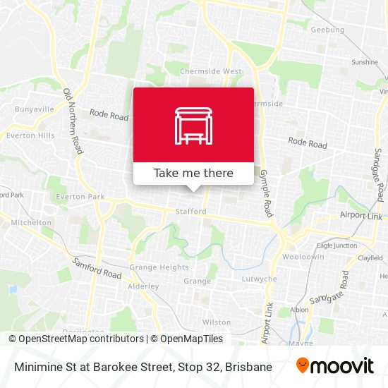 Minimine St at Barokee Street, Stop 32 map