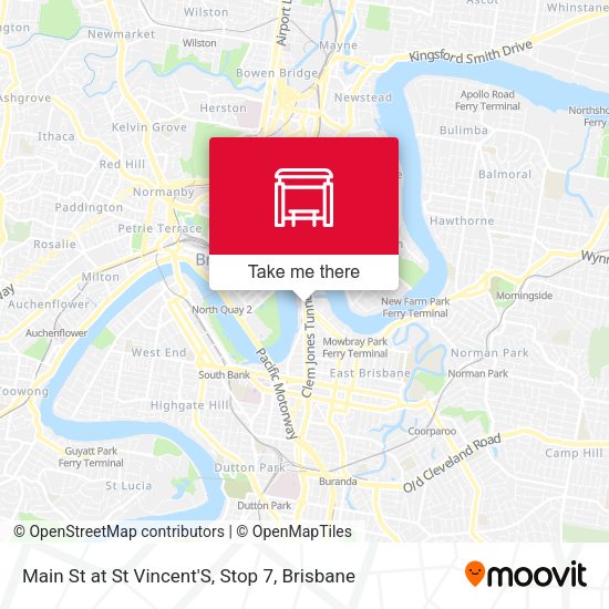 Main St at St Vincent'S, Stop 7 map
