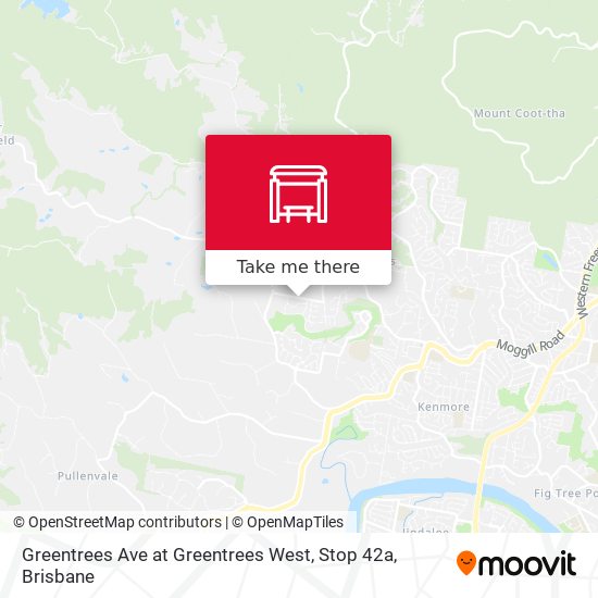 Greentrees Ave at Greentrees West, Stop 42a map