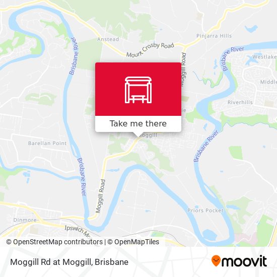 Moggill Rd at Moggill map