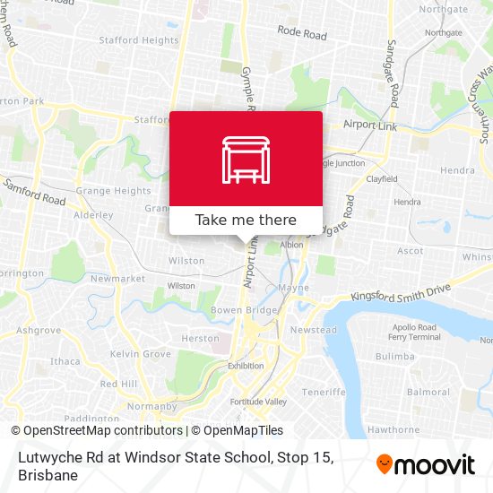 Lutwyche Rd at Windsor State School, Stop 15 map