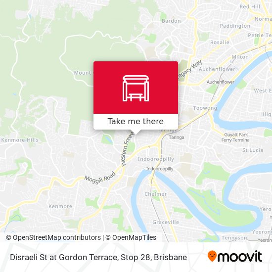 Disraeli St at Gordon Terrace, Stop 28 map