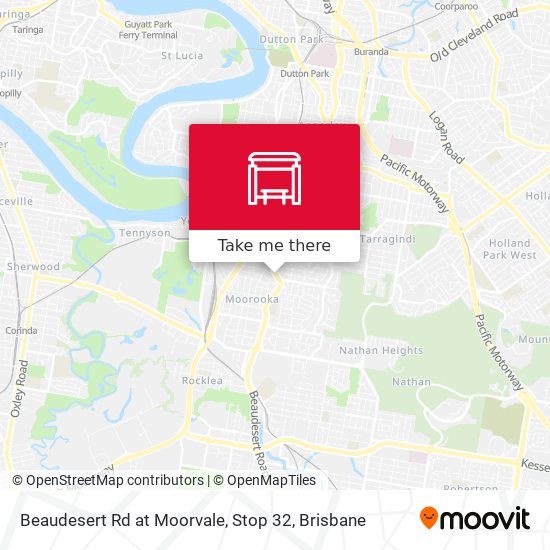 Mapa Beaudesert Rd at Moorvale, Stop 32