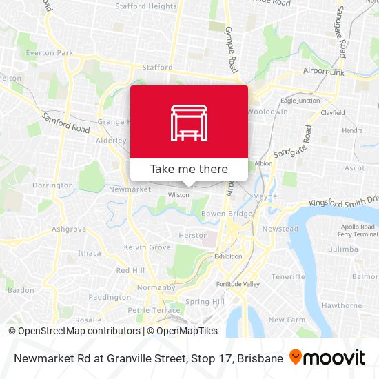 Newmarket Rd at Granville Street, Stop 17 map