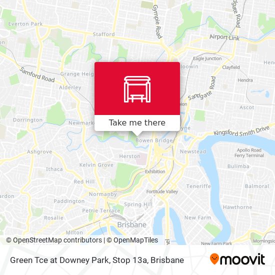Green Tce at Downey Park, Stop 13a map