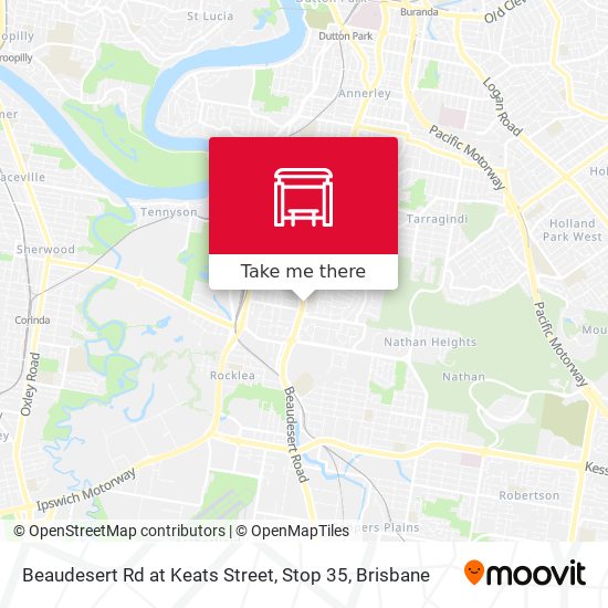 Beaudesert Rd at Keats Street, Stop 35 map