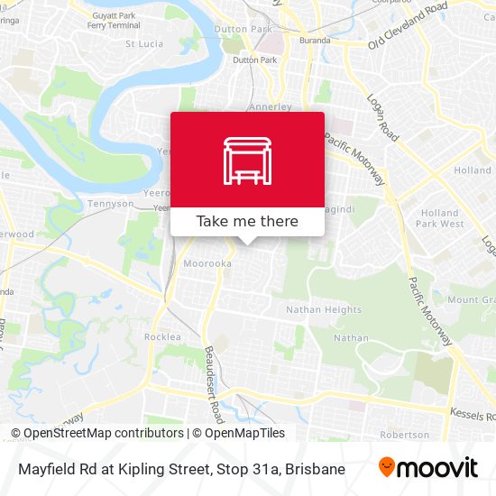 Mayfield Rd at Kipling Street, Stop 31a map