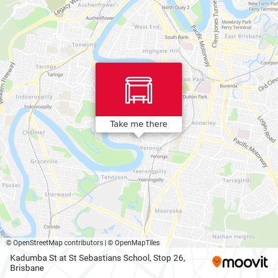 Kadumba St at St Sebastians School, Stop 26 map