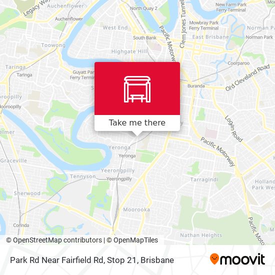 Park Rd Near Fairfield Rd, Stop 21 map