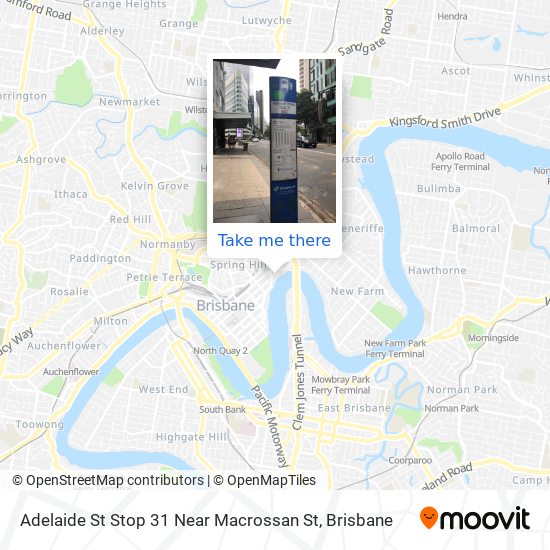 Adelaide St Stop 31 Near Macrossan St map