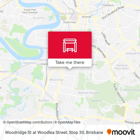 Woodridge St at Woodlea Street, Stop 30 map