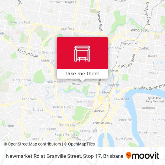 Newmarket Rd at Granville Street, Stop 17 map
