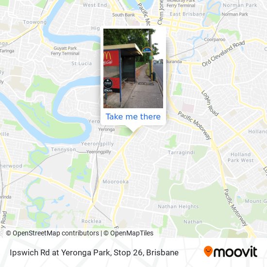 Ipswich Rd at Yeronga Park, Stop 26 map