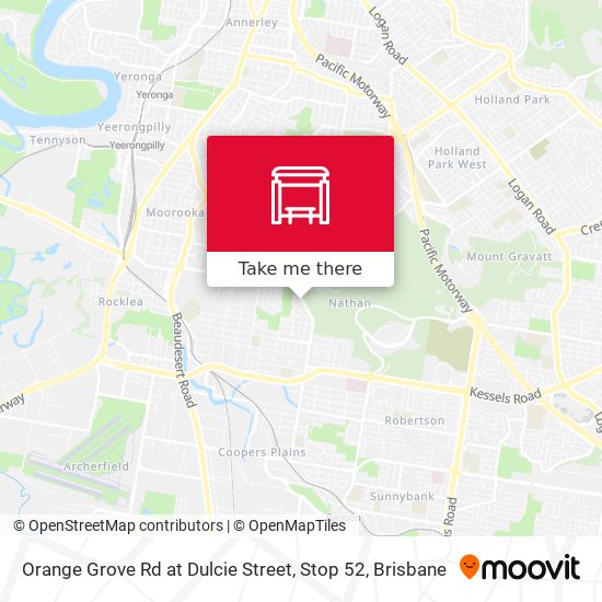 Orange Grove Rd at Dulcie Street, Stop 52 map