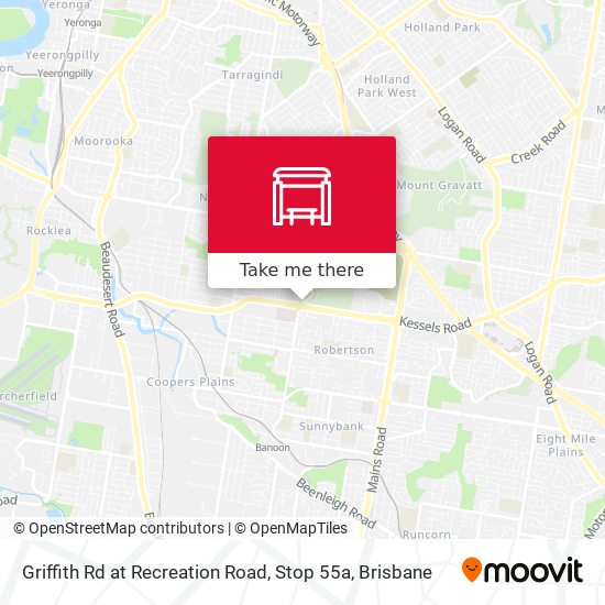 Griffith Rd at Recreation Road, Stop 55a map