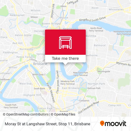 Moray St at Langshaw Street, Stop 11 map
