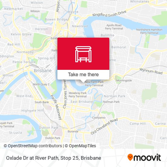 Oxlade Dr at River Path, Stop 25 map