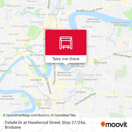 Oxlade Dr at Hazelwood Street, Stop 27 / 24a map