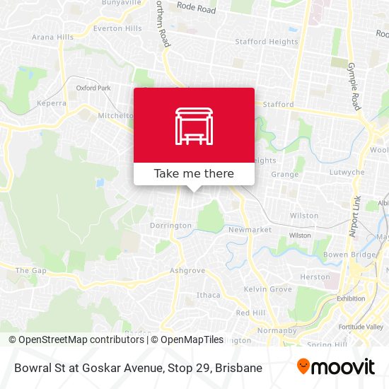 Bowral St at Goskar Avenue, Stop 29 map