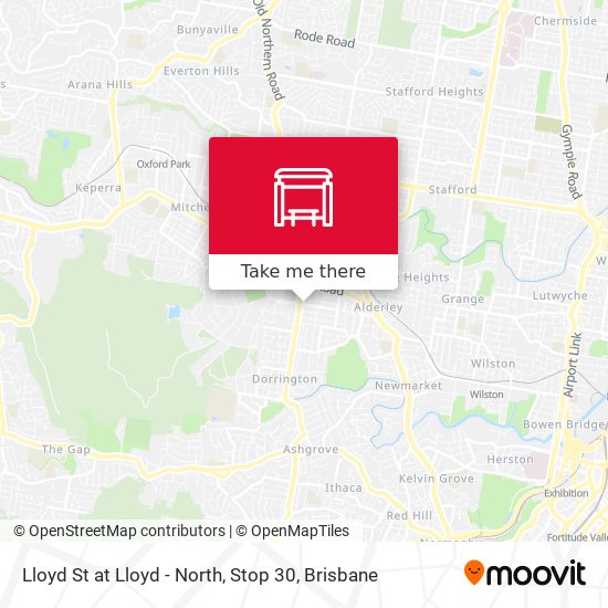 Lloyd St at Lloyd - North, Stop 30 map
