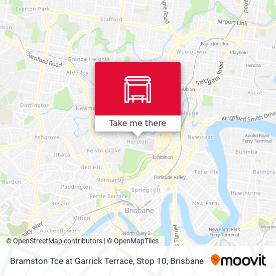 Bramston Tce at Garrick Terrace, Stop 10 map