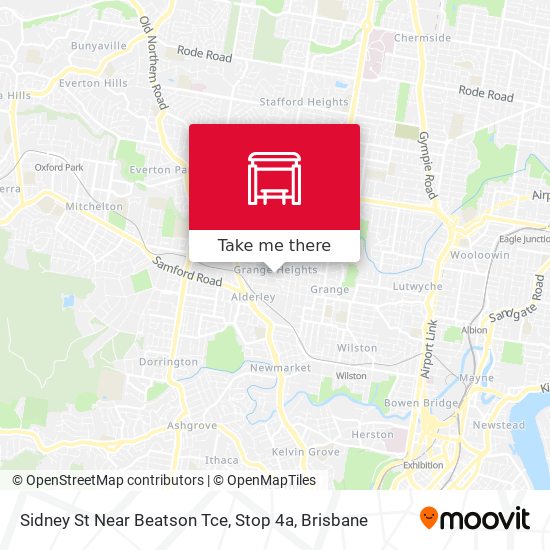 Mapa Sidney St Near Beatson Tce, Stop 4a