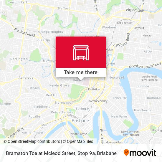 Bramston Tce at Mcleod Street, Stop 9a map