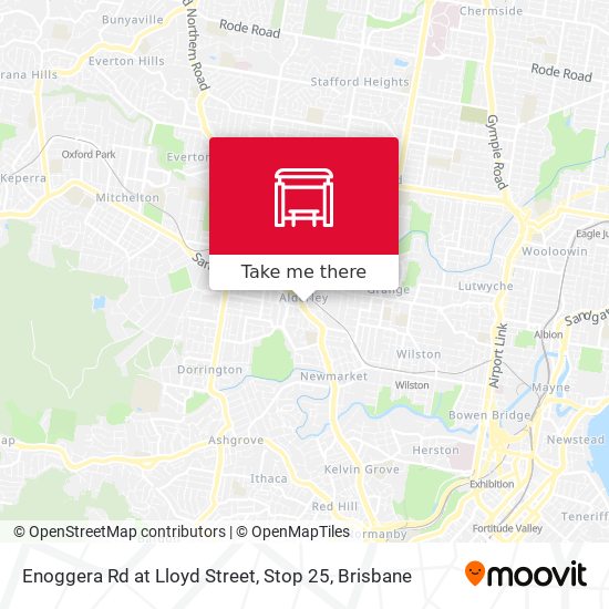 Enoggera Rd at Lloyd Street, Stop 25 map