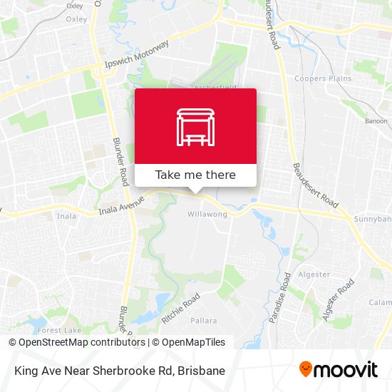 King Ave Near Sherbrooke Rd map